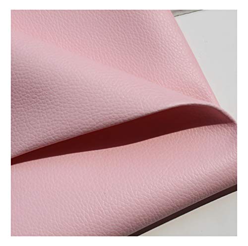 Simili cuir tissu extensible rose fin pour coudre facilement sans bloquer - 2