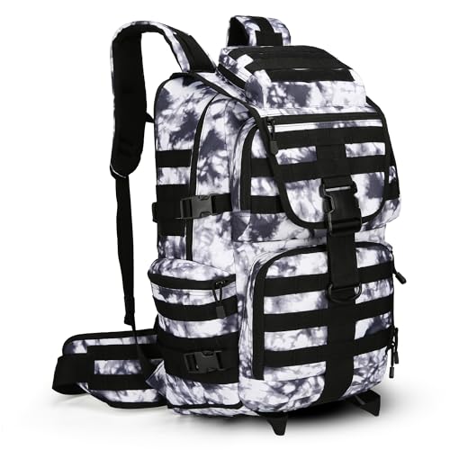 HongXingHai 50L Military Tactical Backpack 3 Day Assault Pack Molle Daypack Hiking Backpack for Men and Women