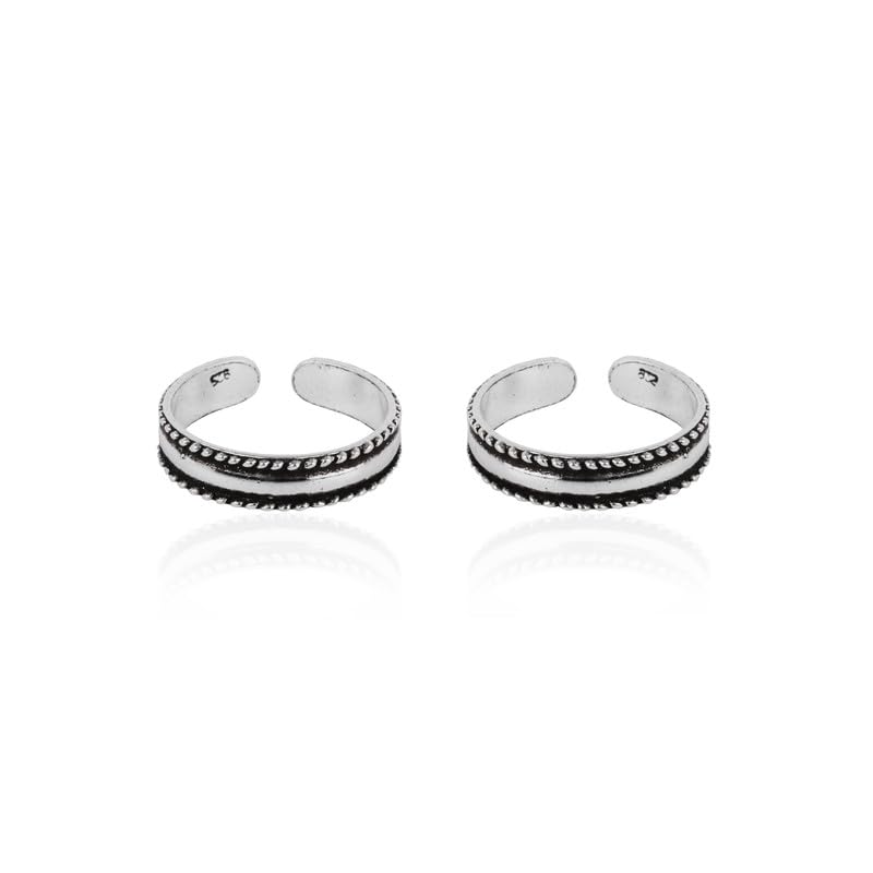 Buy 925 Silver Queen Antique Toe Ring Online | Gift for Every Occassion | With Certificate of Authenticity and 925 Stamp | 6 Month Warranty-image-34