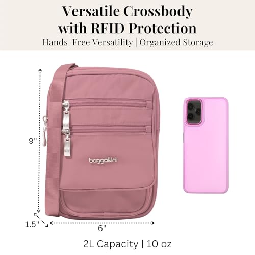 Image of Baggallini Journey Crossbody Bags for Women 9x6 Small Lightweight Travel Handbag W /RFID
