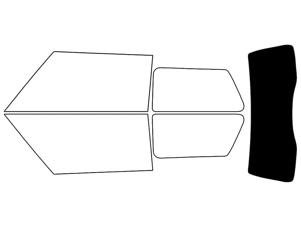 Rvinyl Window Tint Kit Compatible with Mini Cooper 2002-2006 - Rear Windshield Precut Kit - 5%