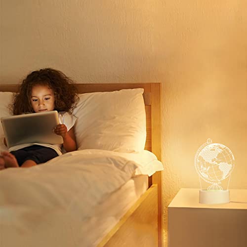 Cuicanshang Globe Illusion Lamp Night Light For Kids Led Table Lamp Night Lamp Bedroom Decoration Holiday Presents Birthday Gifts For Children Boys Girls #TOP4