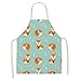 Delantal Delantales De Zorro Unisex Cena De Fiesta Lino Cocina Nórdica Babero Divertido Delantal Delantales De Limpieza Accesorio para El Hogar 66X47Cm 12