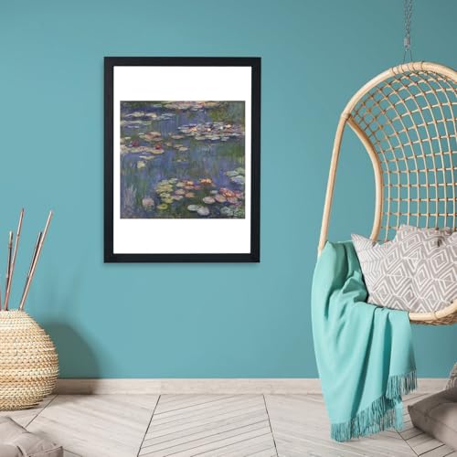 Nénuphars Violet Affiche encadrée Claude Monet par Spiffing Prints Grand format - 6