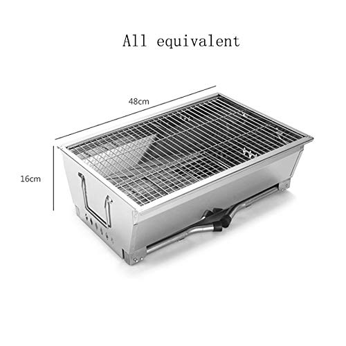 Supporto per barbecue, Griglia for barbecue for esterno in acciaio inossidabile a carbone portatile for Pieghevole for la casa BBQ Forno a Stufa for carne