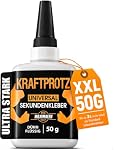 KRAFTPROTZ – Sekundenkleber Universal dünnflüssig 50 g - Alleskleber Univ