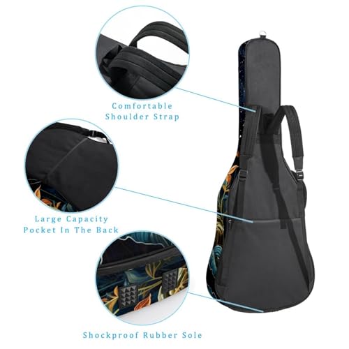 JRHEJTFZ Housse pour guitare acoustique de 1,9 cm d’épaisseur, imperméable, durable et élégant, imprimé plantes brillantes, Multicolore 4., 42.9×16.9×4.7 in, Motif imprimé tendance - Les Beatles, Paul McCartney, John Lennon, RIngo Starr, George Harrison JRHEJTFZ Housse pour guitare acoustique de 1,9 cm d'épaisseur, imperméable, durable et élégant, imprimé plantes brillantes, Multicolore 4., 42.9x16.9x4.7 in, Motif imprimé tendance – Image 4