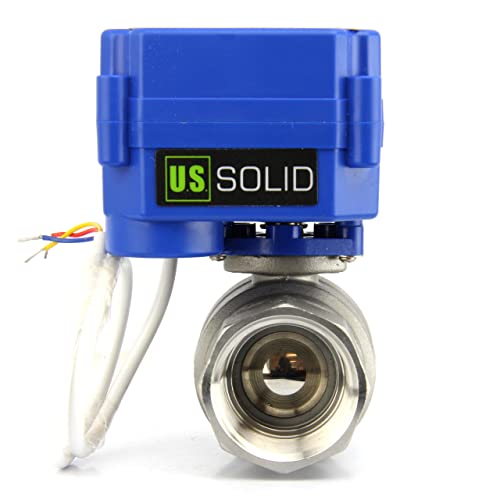 Válvula de bola motorizada U.S. Solid con rotura positiva de 3 cables y 9-24V 2
