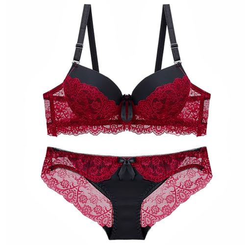 Image of secret lives Polyester Lace Women Bridal Underwire Padded Hipster Lingerie Set