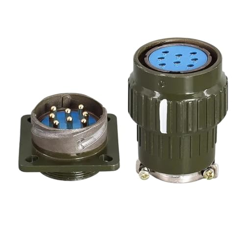 Conector Aviation Y28M 28mm Plug Socket 4-37 Pines miniatura 1