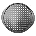 Hemoton 1 Pc Stali Węglowej Bez Pieczenia Nawet Dystrybucja Ciepła- Pizza Do Pieczenia Pizzy Do Piekarnika- Perforowanie Chrupiące Skorupę 13. 9 Cal 35 Cm