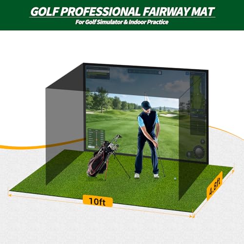 WICTTISPOSI 10x4.8ft Golf Turf Mat