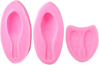 3Pcs/Set Bird Cake Topper Fondant Molds,Small Bird Silicone Mould for Soap Making,Candy,Desserts