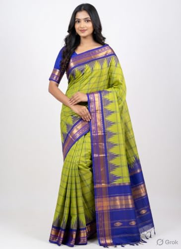 Sri Vijayaraya Handlooms orange kuppadam silk saree – image 3