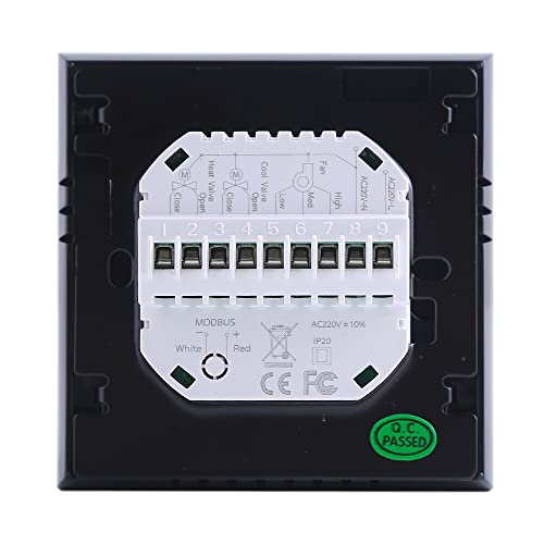 Controlador de temperatura programável digital de termostato de sala inteligente de dois tubos para