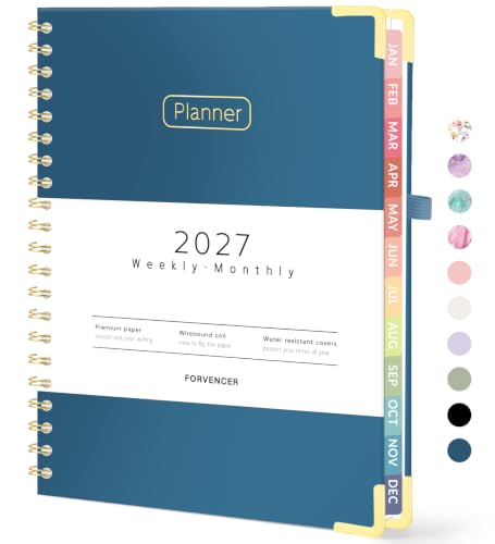 Forvencer 2027 Planner, Hardcover Calendar Planner Jan - Dec 2027, 8.5"x11"