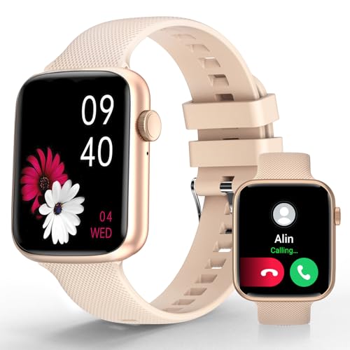 YoYoFit Smart Watch(Answer/Make Call), 1.85" Smartwatch for Women, Fitness Activity Tracker with Heart Rate Blood Oxygen Sleep Monitor Step Calorie Counter for iPhone Android Phones, Pink -  FW102