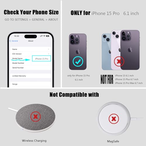 Nvollnoe Compatible with iPhone 15 Pro Case with Card Holder[Store 5 Cards] Dual Layer Heavy Duty Shockproof Wallet Case with Hidden Card Slot Large Storage Cover for Men&Women 6.1''(White) by Nvollnoe - Used condition - Image 7