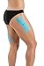 SpiderTech PowerStrips - Kinesiology Tape Precut X Strips - Blue (10 Pack)