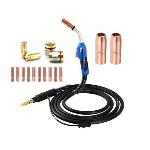 Eddyweld Heavy Duty Mig Gun 250A Mig Welding Gun Compatible with Miller M25 M-25 Millermatic 200, 210, 212, 250, 250X, 251, 252 Miller Torch, M25 torch (15ft .035kits)