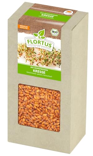 FLORTUS – BIO Sprossen Samen Kresse – Kressesamen zur Anzucht für...