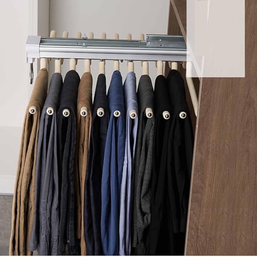Tringle de rangement pour placard extensible en acier robuste - 3