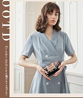 Women Wallet Leather Large Capacity Women's Handbag Large Capacity Long Wallet, with 10-card slots and clips