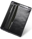 [UndMou] カードケース メンズ 薄型 【スタイリスト監修】 カード入れ スリム コンパクト レディース 本革 インナーカードケース (ブラック)