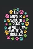Un Laika de Yakoutie rend la vie plus haute en couleur: Ruled Carnet de notes chien Agenda laika yakoutien Idée cadeau laika yakoutien