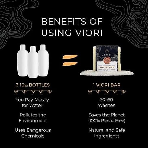 Viori Citrus Yao Conditioner Bar - Handcrafted With Longsheng Rice Water & Natural Ingredients - Sulfate-Free, Paraben-Free, Cruelty-Free, Phthalate-Free, Ph Balanced 100% Vegan, Zero-Waste #TOP6