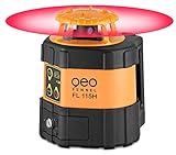 Lieferumfang: Gerät geo-FENNEL FL 115H inkl. Akku und Ladegerät, Fach für Alkaline- batterien, Fernbedienung, Bedienungsanleitung, im Koffer – und mit … Laser-Handempfänger mit Klammer für Nivellierlatte ´FR 45´ (3-stufige Genauigkeit 2 / 4 / 10 mm, Dual-Display mit 3-fach LED vorne, seitlich, oben, 3 Signaltöne)