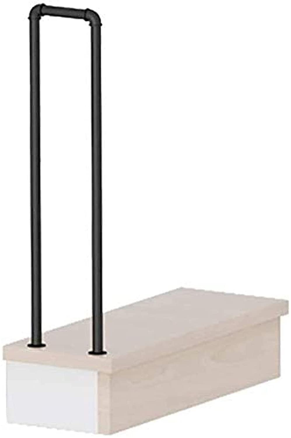 Handrail for Indoor Outdoor Staircase U Type Wrought Iron Stair Handrail, 1-Step Staircase Railing Safety Stairs Steps, Elderly Children's Loft Corridor Safety Support Bar(85cm(2.78ft))