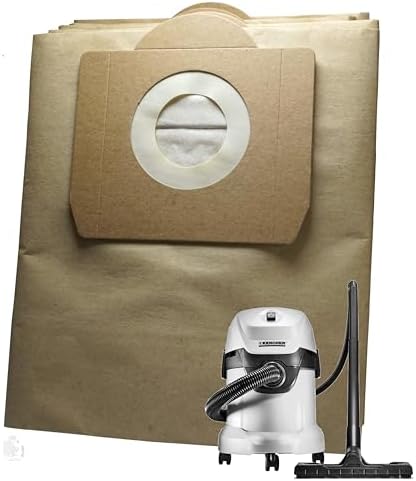 RODAK Paper Dust Bags for Karcher WD3, WD3 P, MV3 & WD 3.200, Pack of 5