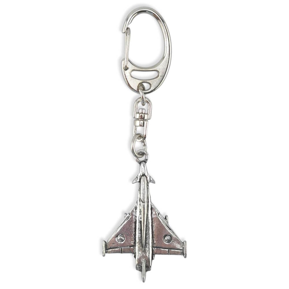 Typhoon Eurofighter | English Pewter 3D Keyring | Little Gift | Cracker Filler