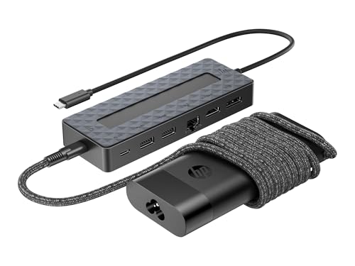 HP Ensemble combiné concentrateur USB C et chargeur pour PC portable Universal Neuf - vue 10