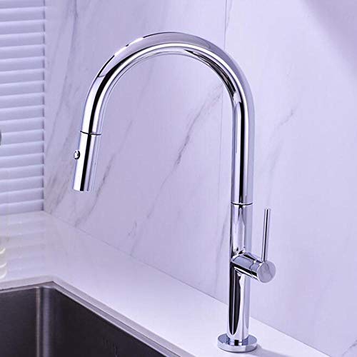Mitigeur évier douchette rotatif double sortie pour un nettoyage puissant et eau pure intégrée