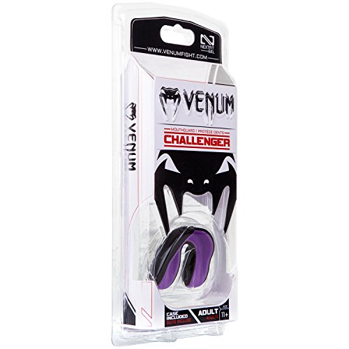 Venum Challenger Mouthguard - Black/Purple, One Size #TOP5