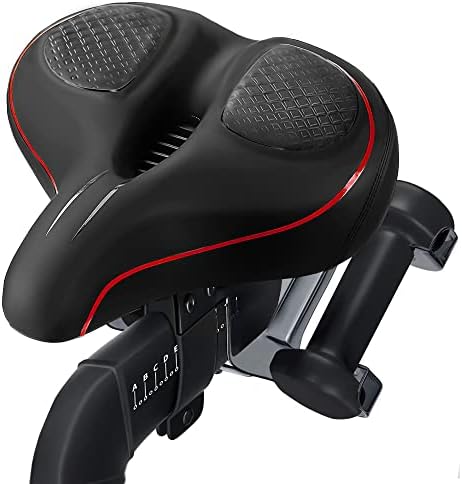 Oversized Bike Seat for Peloton Bike & Bike Plus, Comfort Exercise or Road and Electric Bike Seat Cushion Extra Wide, Bike Saddle Replacement for Women & Men