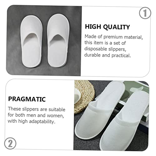 STOBAZA 10 Pares De Chinelos Chinelos De Casamento Chinelos De Pedicure Dedo Fechado Chinelos Descar