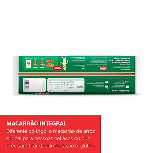 Urbano, Macarrão de Arroz Integral, Espaguete, Zero Glúten - 500 g