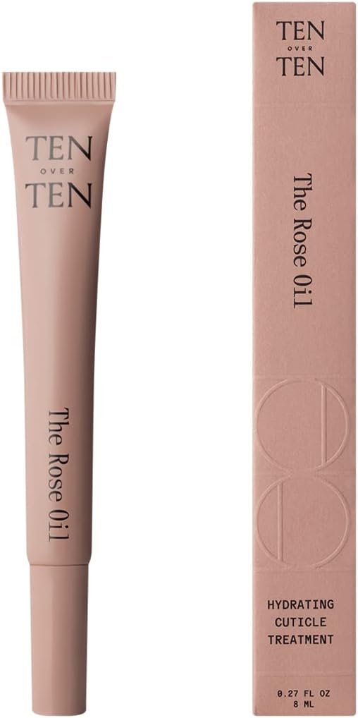 Tenoverten - The Rose Oil Cuticle Treatment | Clean, Natural, Non-Toxic Nail Care (0.27 fl oz | 8 mL)