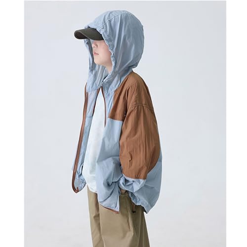 Kids sunsuit summer thin jacket upf50+ boys sunwear3