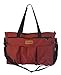 Wickeltasche Babytasche Umhängetasche Messenger Baby Mum Bag mit 12 Innenaschen (Rot)