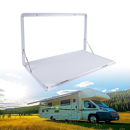 Mesa plegable exterior para autocaravanas de aluminio con soporte de pared de 25 kg