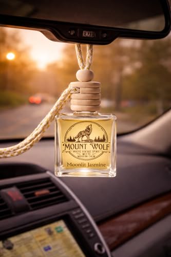Image of Teddy Honey Pot Candle & Moonlit Jasmine Car Hanging Diffuser - Home Decor & Car Fragrance Combo