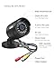 ZOSI 4 x 2MP 1080p Home Security Camera Outdoor Indoor (Hybrid 4-in-1 HD-CVI/TVI/AHD/960H Analog CVBS), 1920TVL HD CCTV Bullet Camera, 100ft Night Vision, Wide Angle, Weatherproof Surveillance Camera