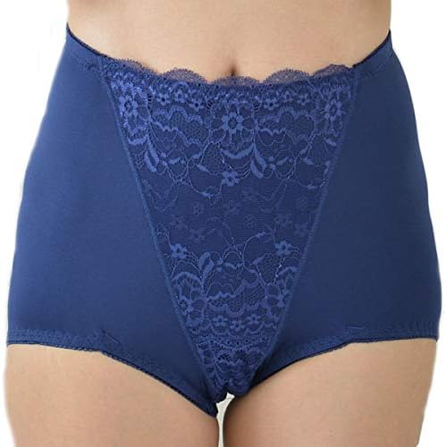 Amazon モデルルック 骨盤ガードル 産後ガードル ハイウエスト ロングガードルショーツ 光沢あり ネイビー 補正ショーツ ガードル 通販