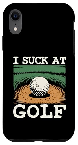I Suck At Golf Joke ʔSt s Ȓj St X}zP[X iPhone XR p