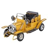 Décoration en fer forgé représentant une maquette de voiture : conçue avec une maquette de voiture, style vintage