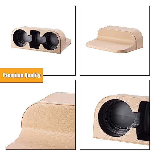 Image of BEIGE Multifunctional Car Cup Holder Car Seat Organizer Gap Filler Bottle Phone Storage Organizer
